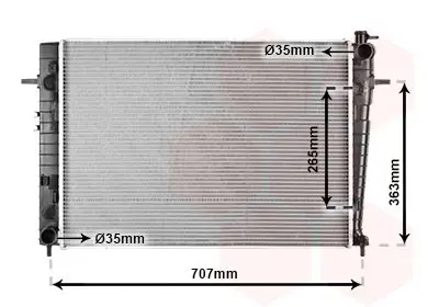 Handler.Part Radiator, engine cooling VAN WEZEL 82002204 1