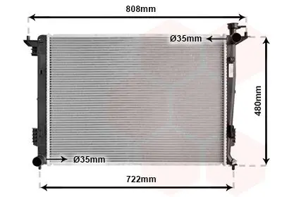 Handler.Part Radiator, engine cooling VAN WEZEL 82002285 1