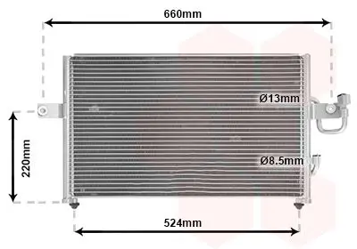 Handler.Part Condenser, air conditioning VAN WEZEL 82005045 1