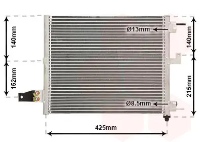 Handler.Part Condenser, air conditioning VAN WEZEL 82005062 1