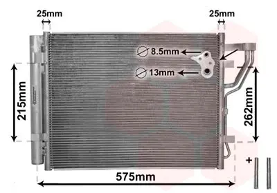 Handler.Part Condenser, air conditioning VAN WEZEL 82005189 1