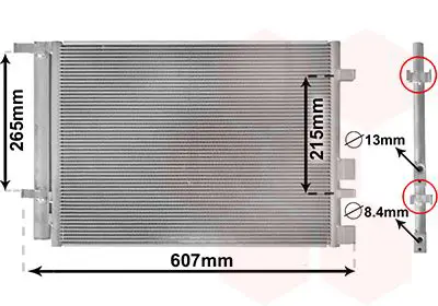 Handler.Part Condenser, air conditioning VAN WEZEL 82005244 1