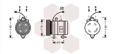 Handler.Part Compressor, air conditioning VAN WEZEL 8200K013 1