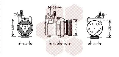 Handler.Part Compressor, air conditioning VAN WEZEL 8200K093 1