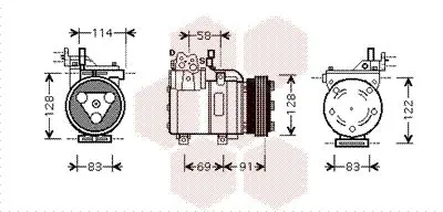 Handler.Part Compressor, air conditioning VAN WEZEL 8200K196 1