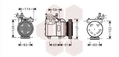 Handler.Part Compressor, air conditioning VAN WEZEL 8200K199 1