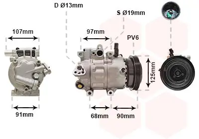 Handler.Part Compressor, air conditioning VAN WEZEL 8200K215 1