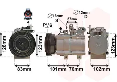 Handler.Part Compressor, air conditioning VAN WEZEL 8200K219 1