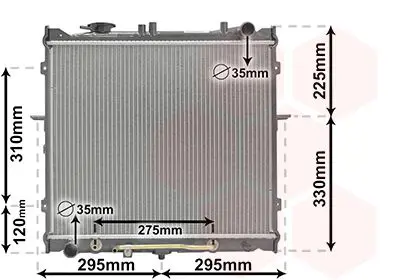 Handler.Part Radiator, engine cooling VAN WEZEL 83002023 1