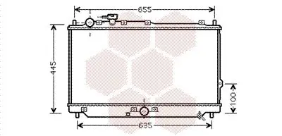 Handler.Part Radiator, engine cooling VAN WEZEL 83002113 1