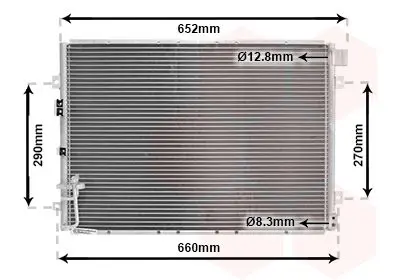 Handler.Part Condenser, air conditioning VAN WEZEL 83005030 1