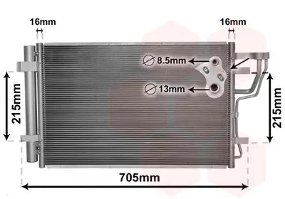 Handler.Part Condenser, air conditioning VAN WEZEL 83005102 1