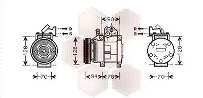 Handler.Part Compressor, air conditioning VAN WEZEL 8300K052 1