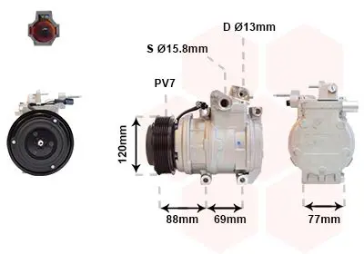 Handler.Part Compressor, air conditioning VAN WEZEL 8300K117 1