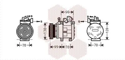 Handler.Part Compressor, air conditioning VAN WEZEL 8300K130 1