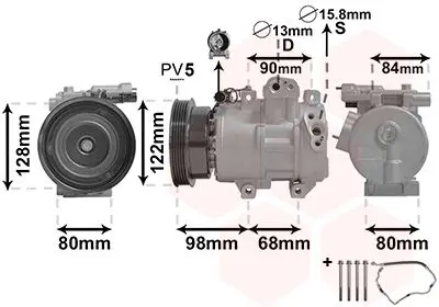 Handler.Part Compressor, air conditioning VAN WEZEL 8300K192 1