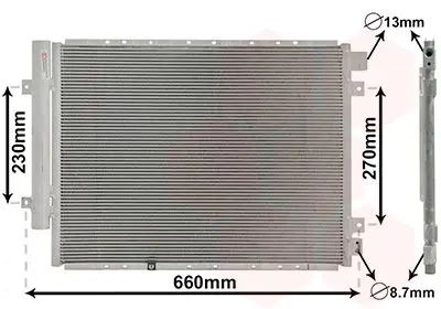 Handler.Part Condenser, air conditioning VAN WEZEL 83015704 1