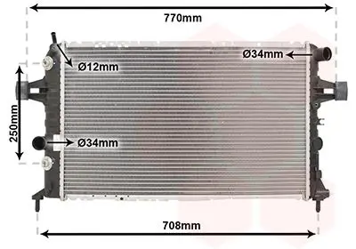 Handler.Part Radiator, engine cooling VAN WEZEL 37002329 1