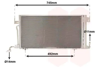 Handler.Part Condenser, air conditioning VAN WEZEL 40005187 1