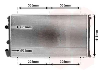 Handler.Part Radiator, engine cooling VAN WEZEL 43002263 1