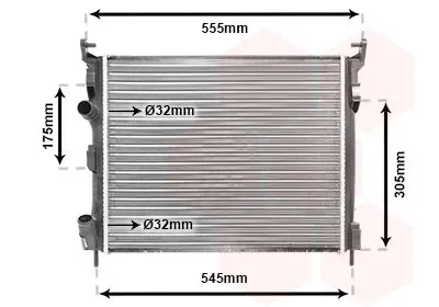 Handler.Part Radiator, engine cooling VAN WEZEL 43002326 1