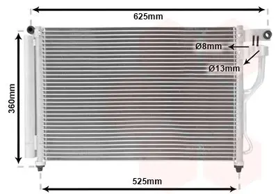 Handler.Part Condenser, air conditioning VAN WEZEL 82005164 1