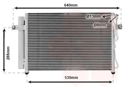 Handler.Part Condenser, air conditioning VAN WEZEL 82005195 1