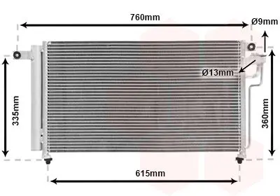 Handler.Part Condenser, air conditioning VAN WEZEL 83005081 1