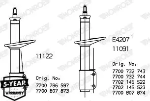 Handler.Part Shock absorber MONROE 11091 3