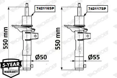 Handler.Part Shock absorber MONROE 742116SP 8