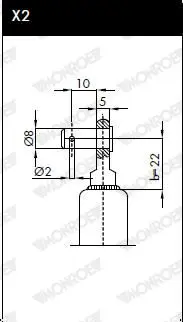 Handler.Part Gas spring, boot-/cargo area MONROE ML5006 5