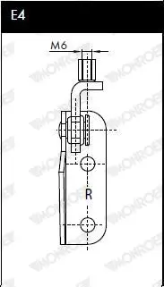 Handler.Part Gas spring, boot-/cargo area MONROE ML5091 8