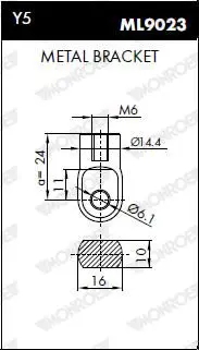 Handler.Part Gas spring, boot-/cargo area MONROE ML5594 5