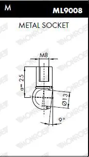 Handler.Part Gas spring, boot-/cargo area MONROE ML5834 3