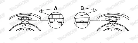 Handler.Part Coil spring MONROE SP1155 1