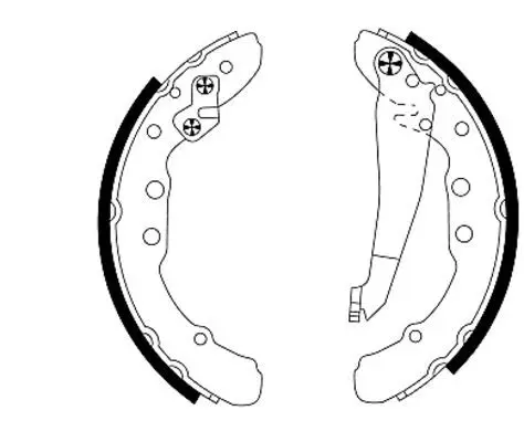 Handler.Part Brake shoe set TEXTAR 91044400 1