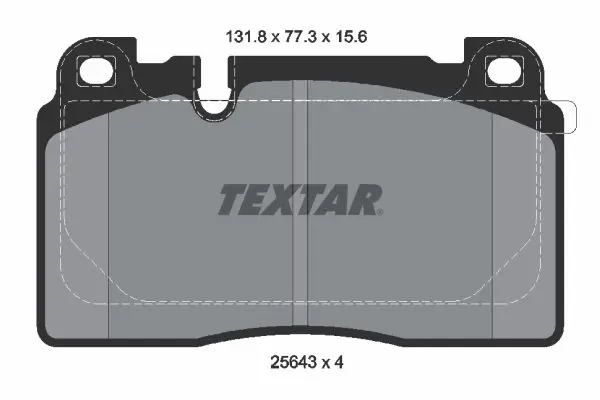 Handler.Part Brake pad set, disc brake TEXTAR 2564302 1