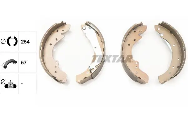 Handler.Part Brake shoe set TEXTAR 91049700 2