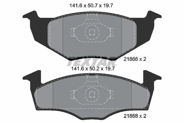 Handler.Part Brake pad set, disc brake TEXTAR 2186603 1