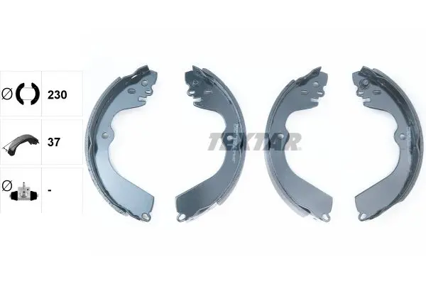 Handler.Part Brake shoe set TEXTAR 91078400 2