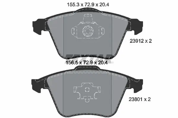 Handler.Part Brake pad set, disc brake TEXTAR 2391202 1