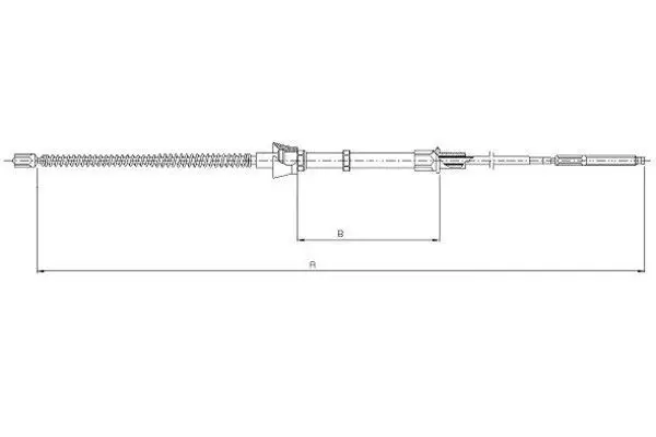 Handler.Part Cable, parking brake TEXTAR 44005200 1