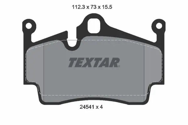 Handler.Part Brake pad set, disc brake TEXTAR 2454101 1