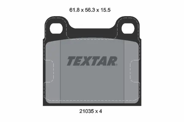 Handler.Part Brake pad set, disc brake TEXTAR 2103501 1