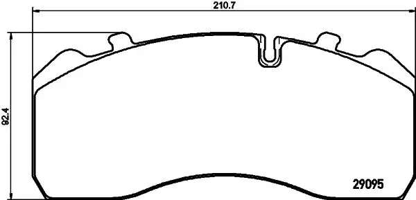 Handler.Part Brake pad set, disc brake TEXTAR 2909525 1