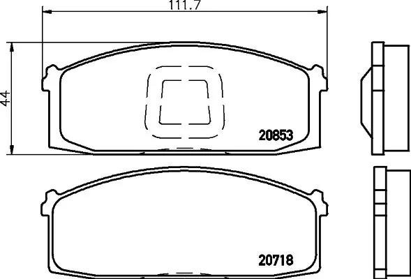 Handler.Part Brake pad set, disc brake TEXTAR 2071803 1