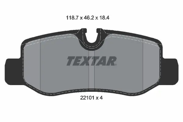 Handler.Part Brake pad set, disc brake TEXTAR 2210101 1