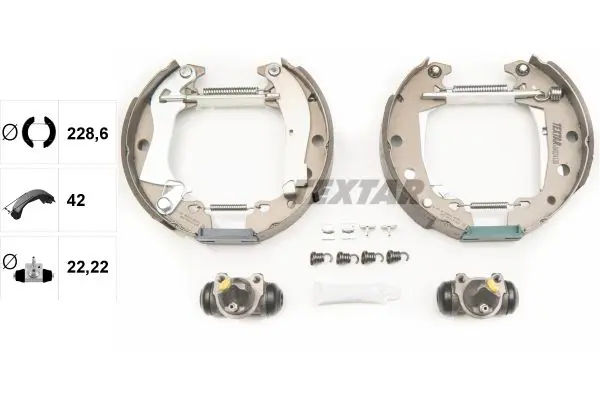 Handler.Part Brake shoe set TEXTAR 84024100 2