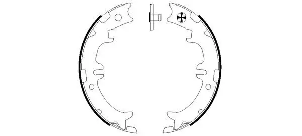 Handler.Part Brake shoe set, parking brake TEXTAR 91060500 1