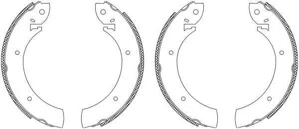 Handler.Part Brake shoe set TEXTAR 83015702 1